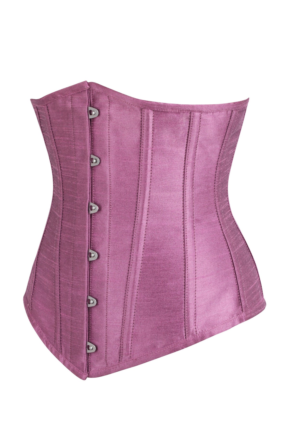 Longline Pink Satin Underbust Corset