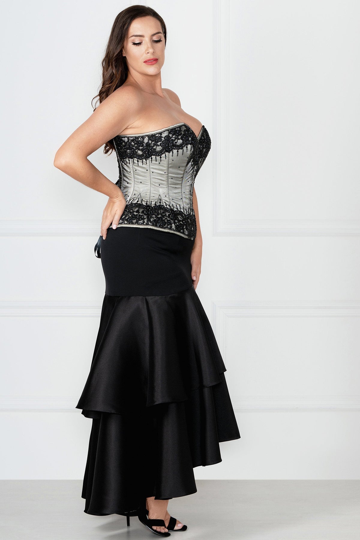 Silver Couture Corset