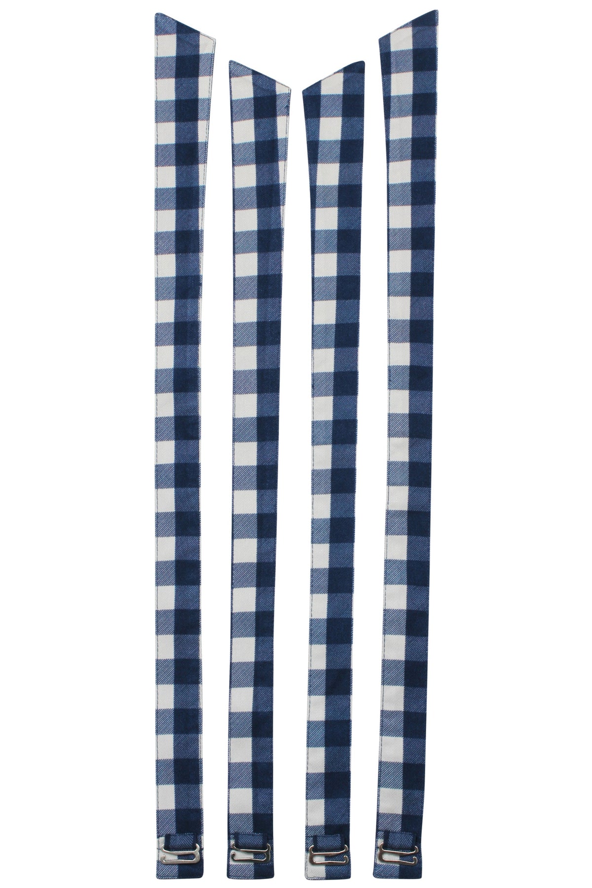 Dahlia Shoulder Strap Gingham Blue Viscose