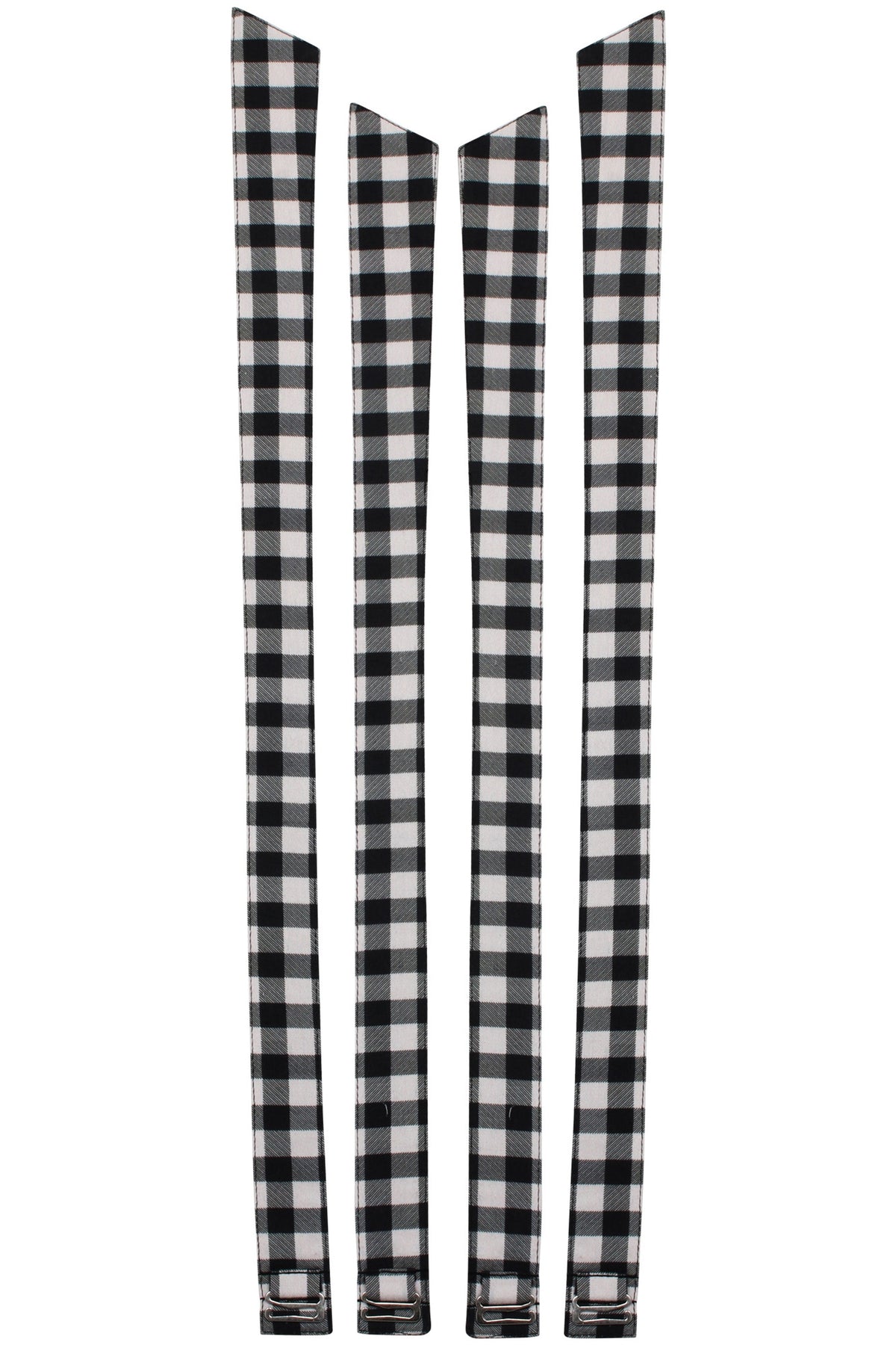 Dahlia Shoulder Strap Black Gingham Cotton