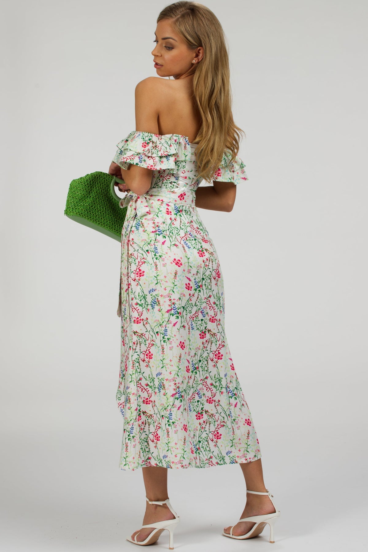 Rosa Meadow Viscose Midi Wrap Skirt