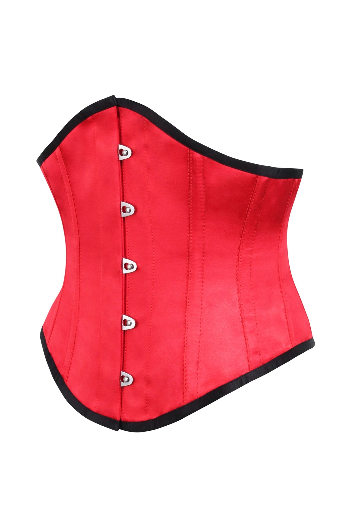 Red Satin Underbust Corset