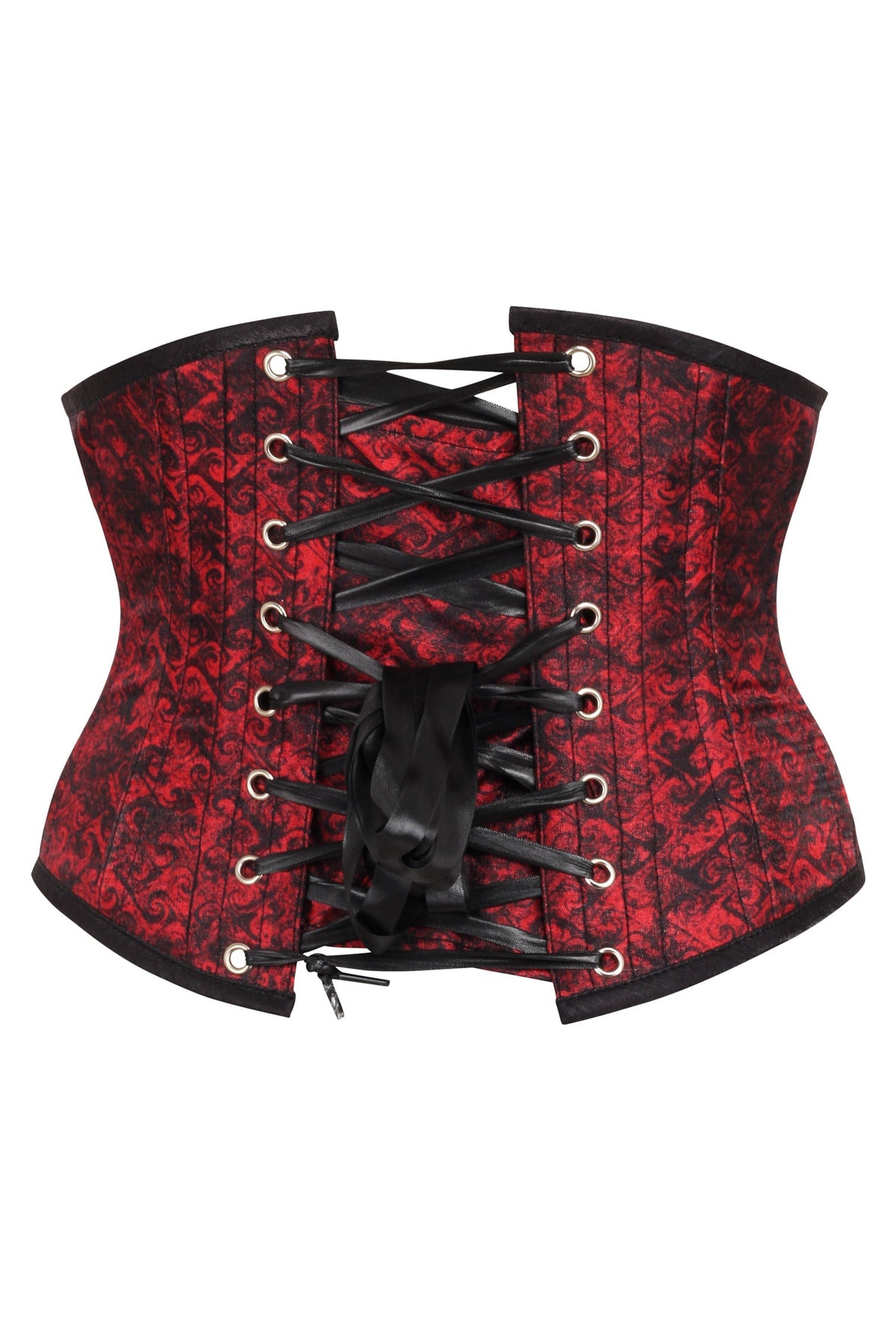 Zip Front Red & Black Waspie