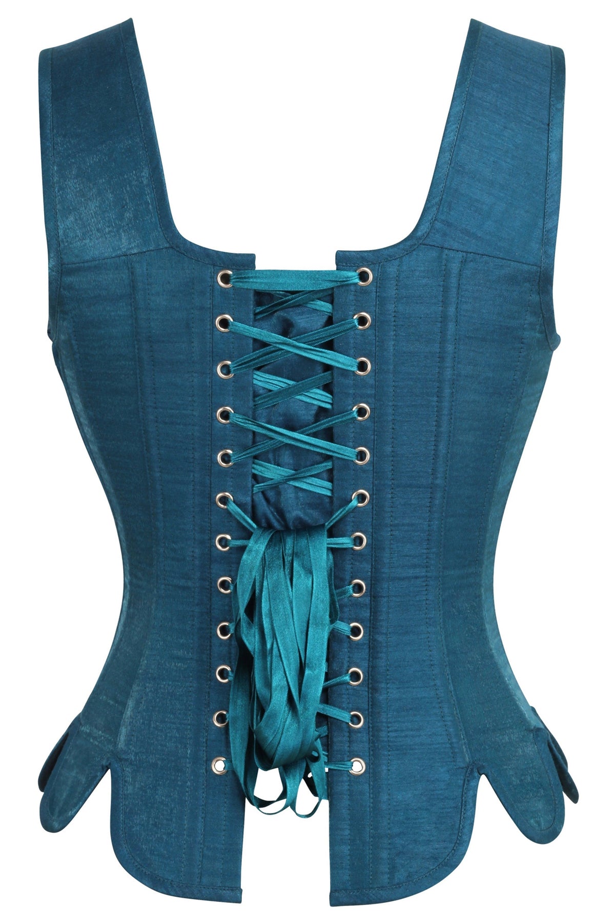 Historically Inspired Overbust Corset In Blue