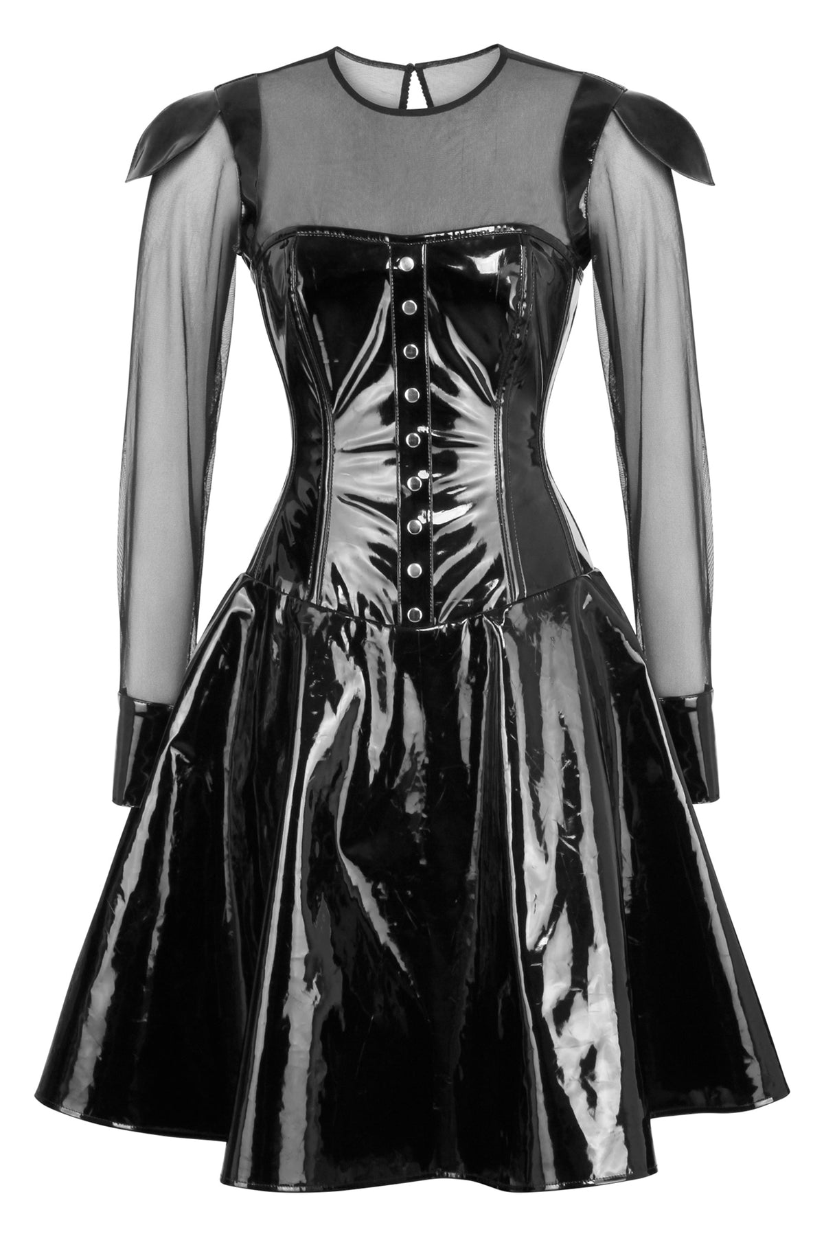 PVC Dress With Sheet Sleeves