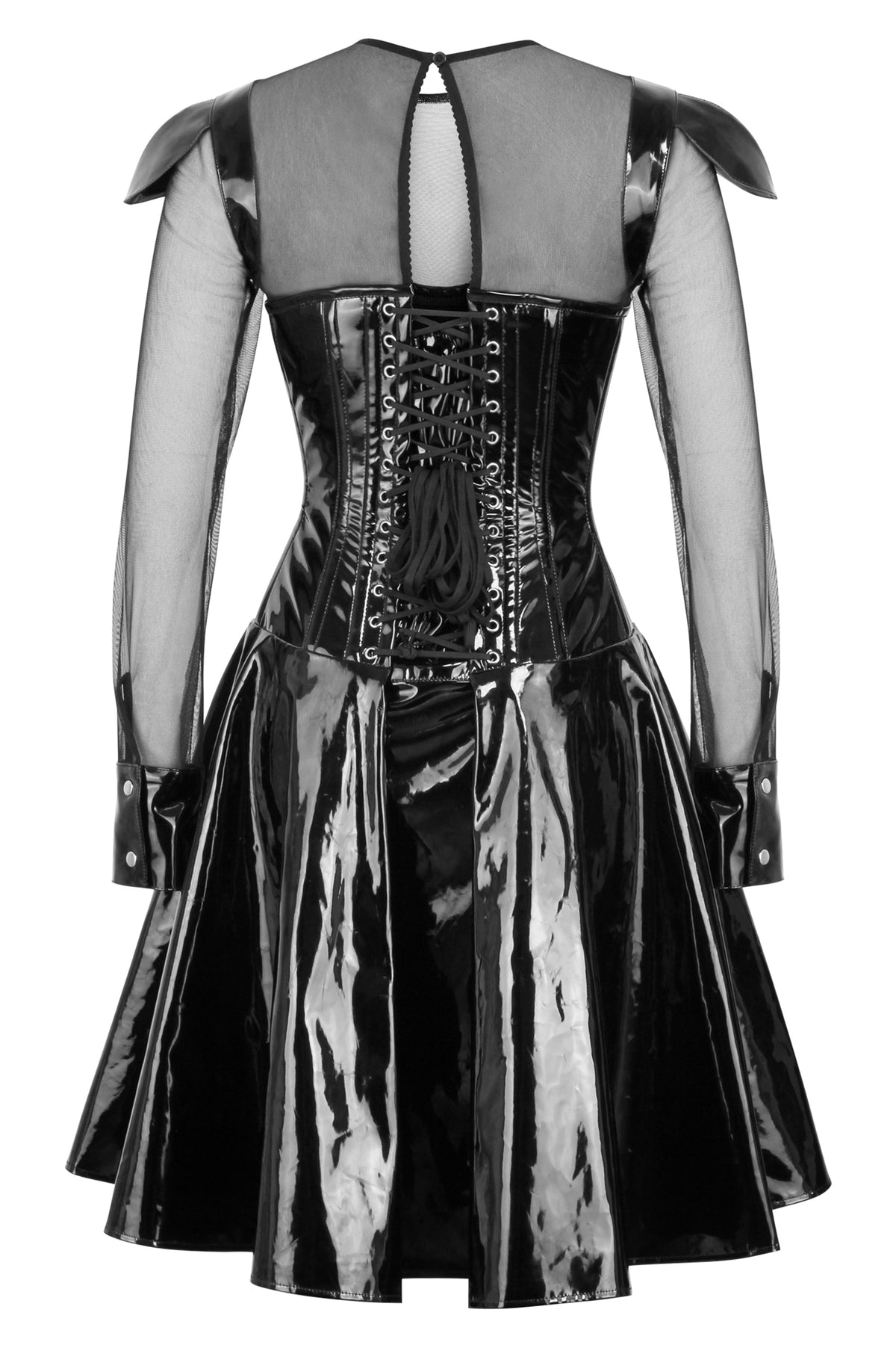 PVC Dress With Sheet Sleeves
