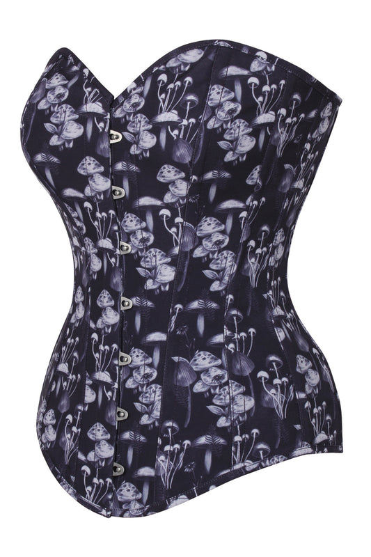 Wild Mushroom Longline Overbust Corset