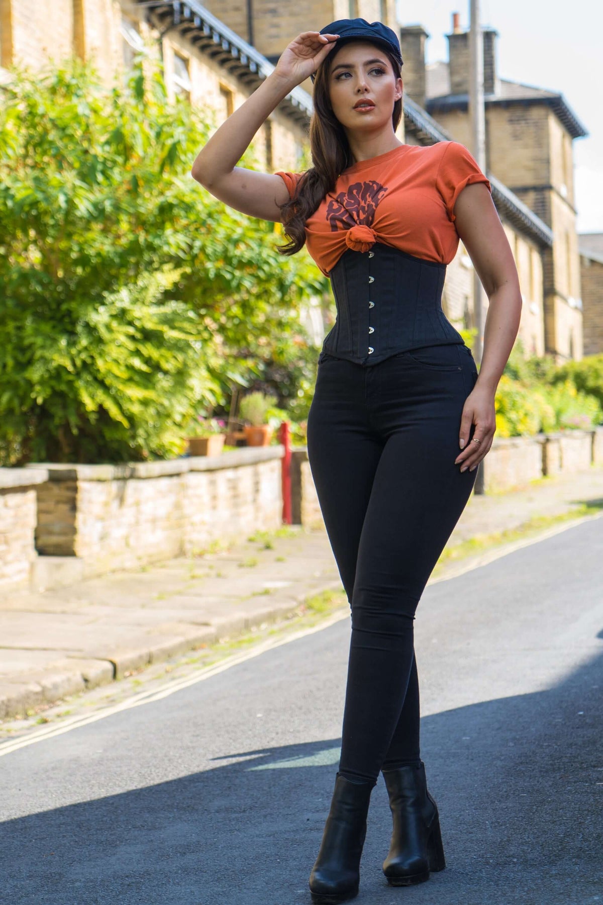Black Cotton Expert Waist Training Waspie Corset