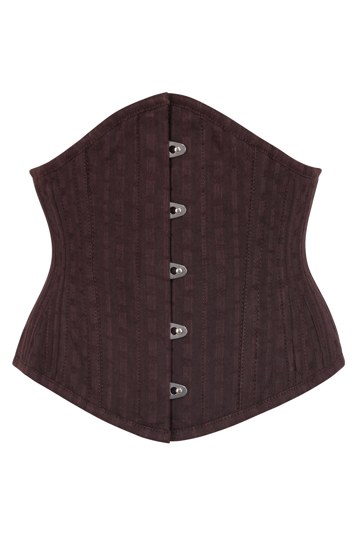 Expert Waist Training Cotton Waspie Corset In Espresso