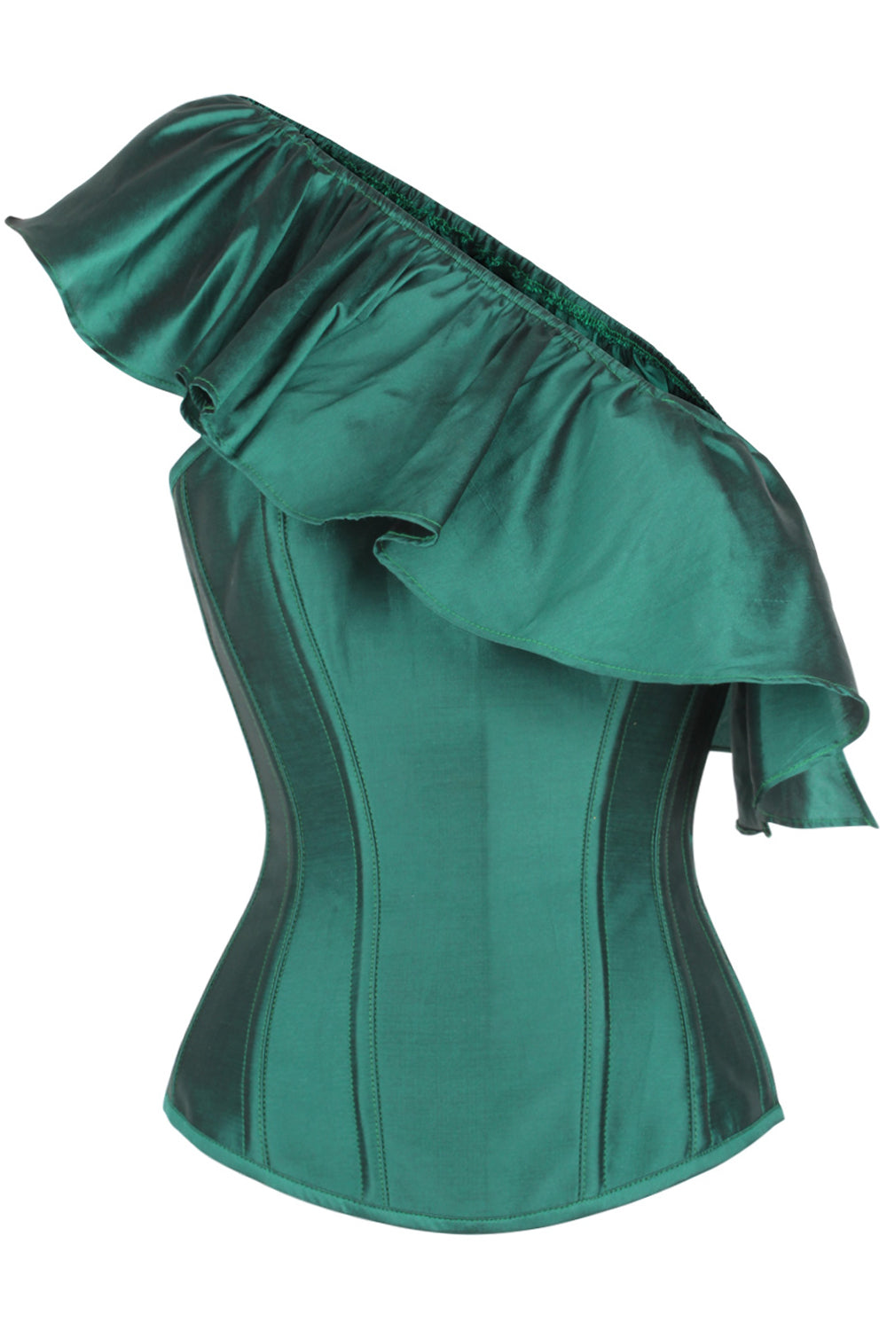 Off The Shoulder Emerald Green Corset Top