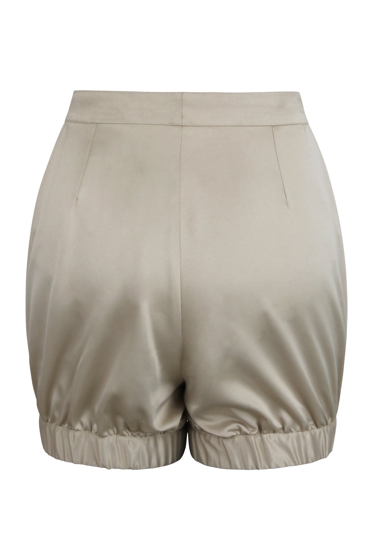 Minnie Champagne Satin Bloomer Shorts With Pockets