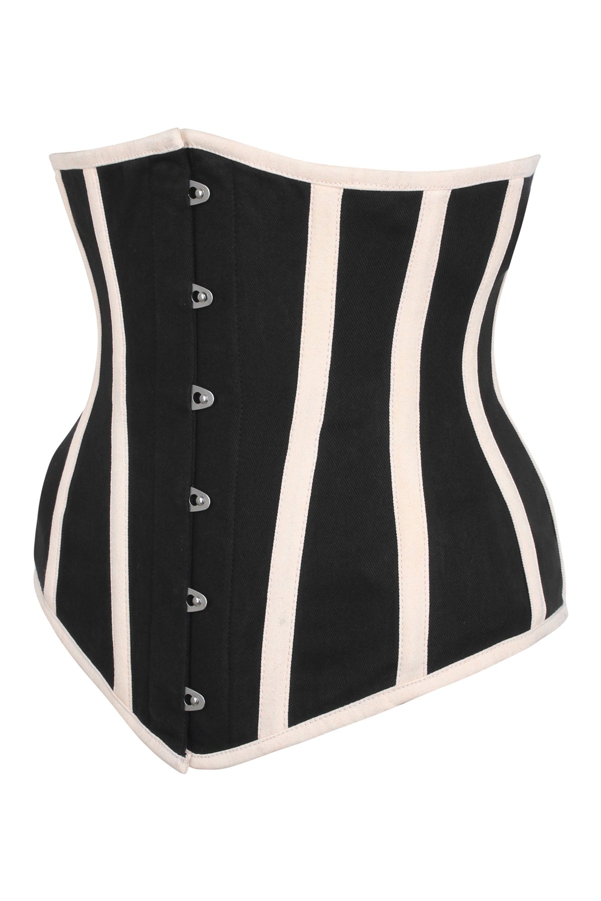 Black And Beige Single Layer Underbust Corset