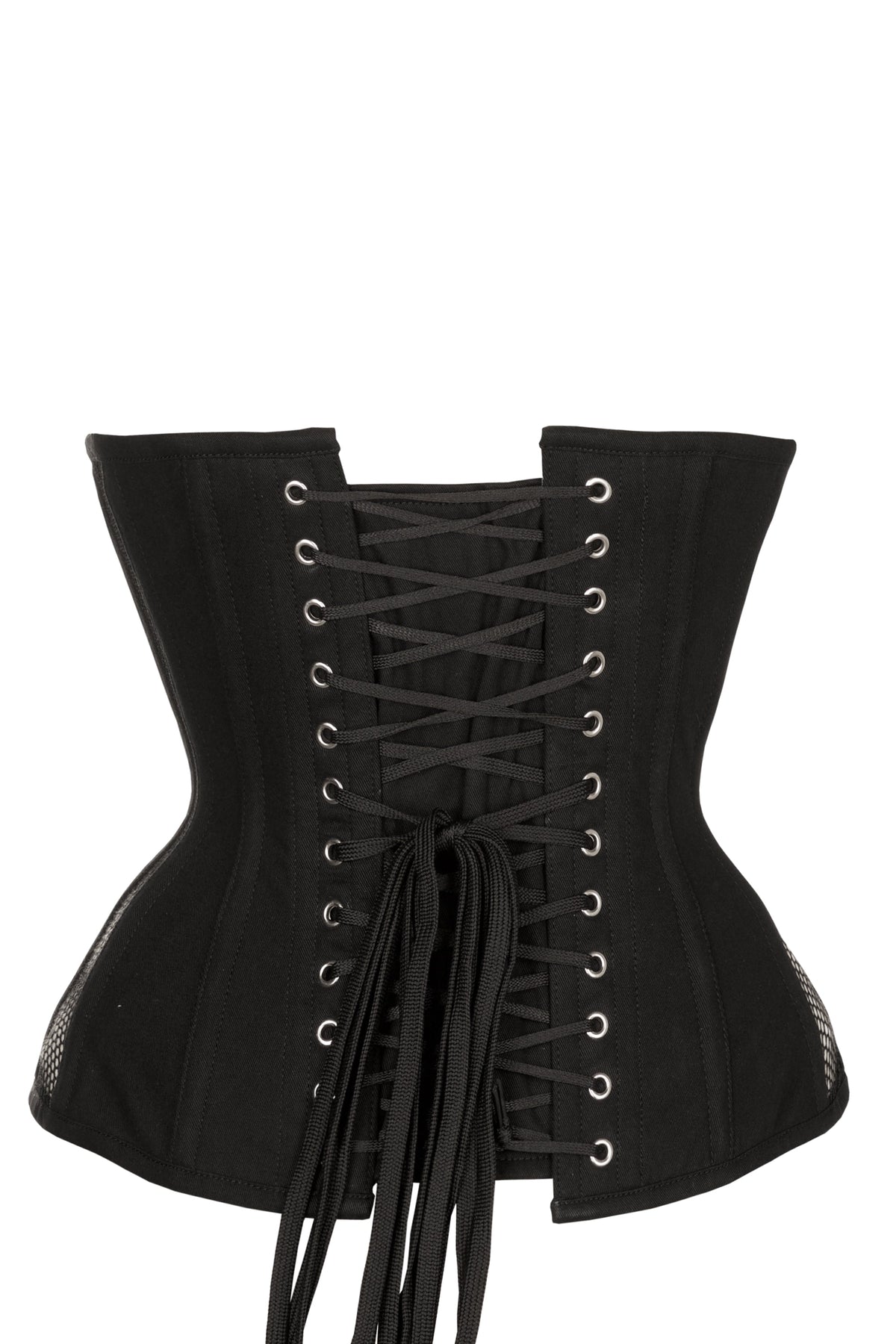 Longline Black Mesh Underbust