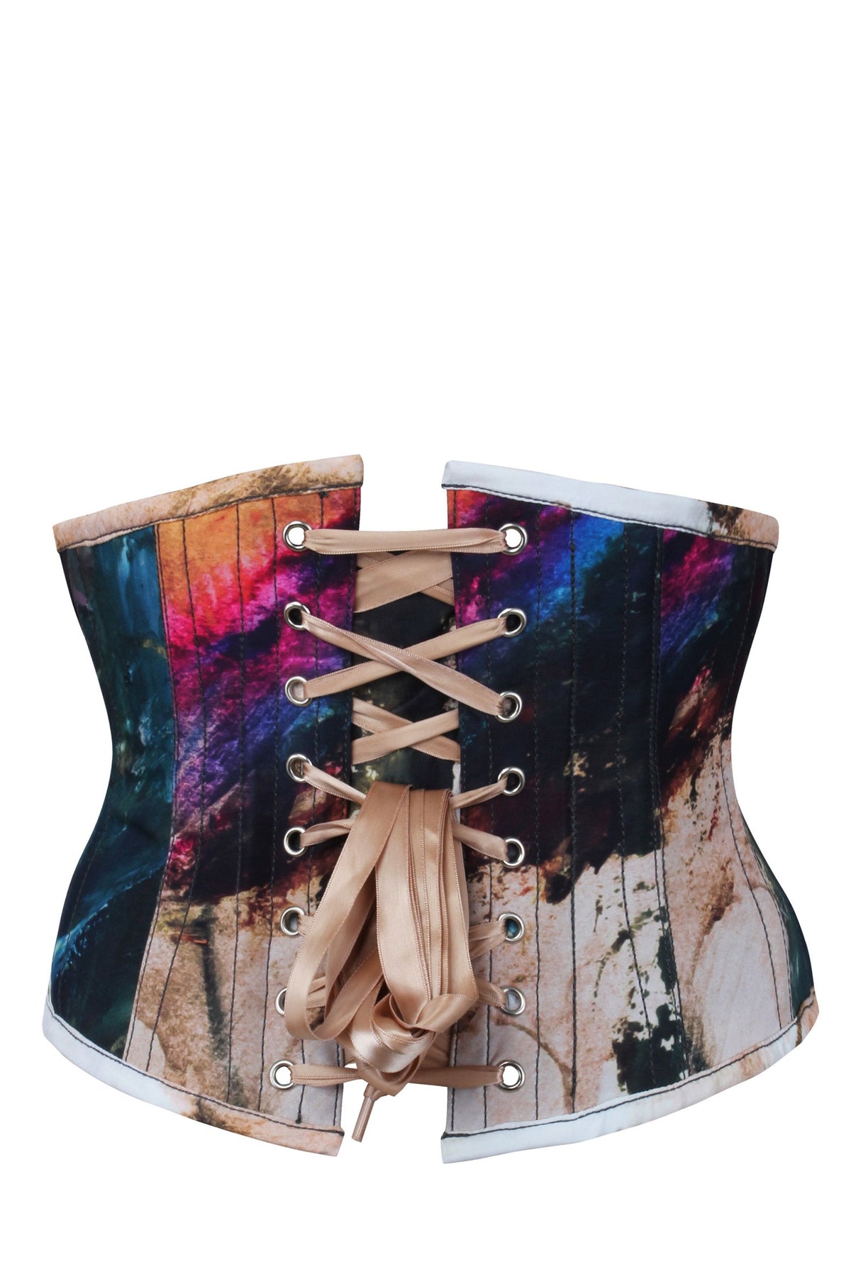 Abstract Ink Waspie Corset