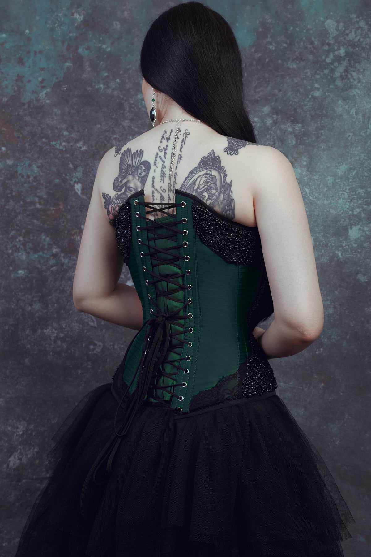 Jade Green Overbust Corset