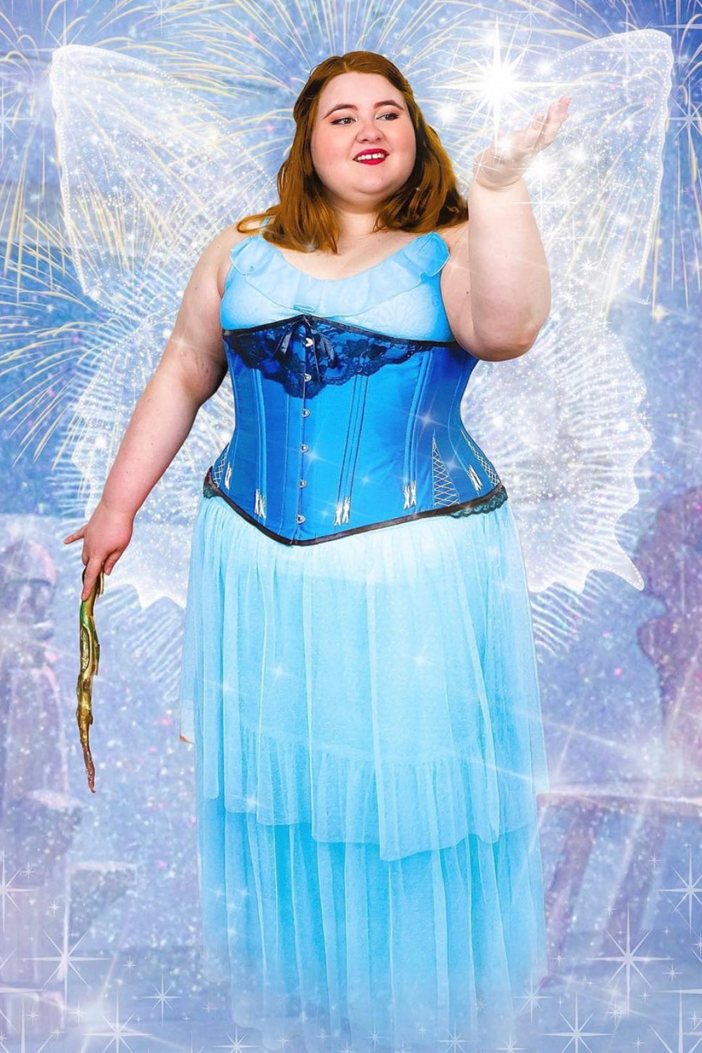 Longline Turquoise Underbust With Flossing