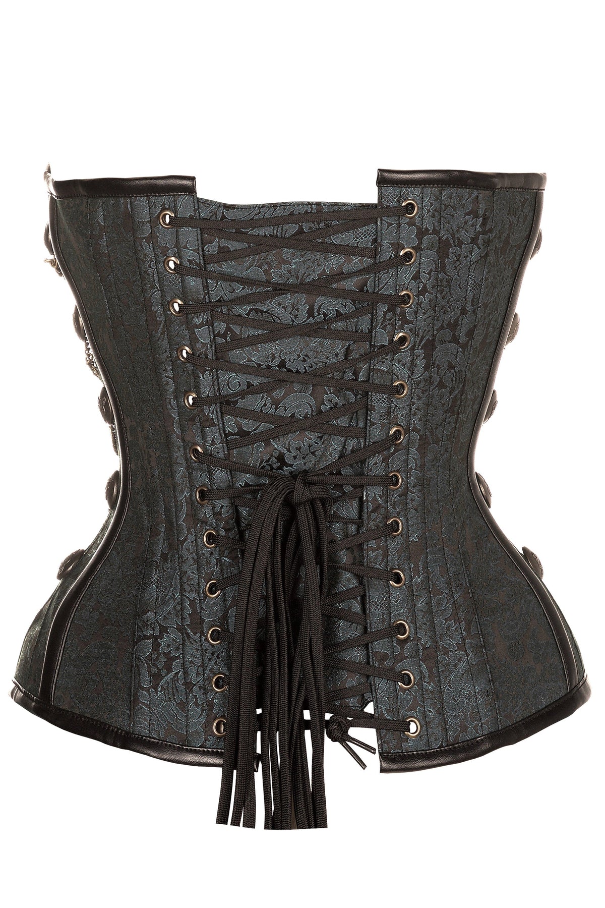 Black Steampunk Corset With Chains