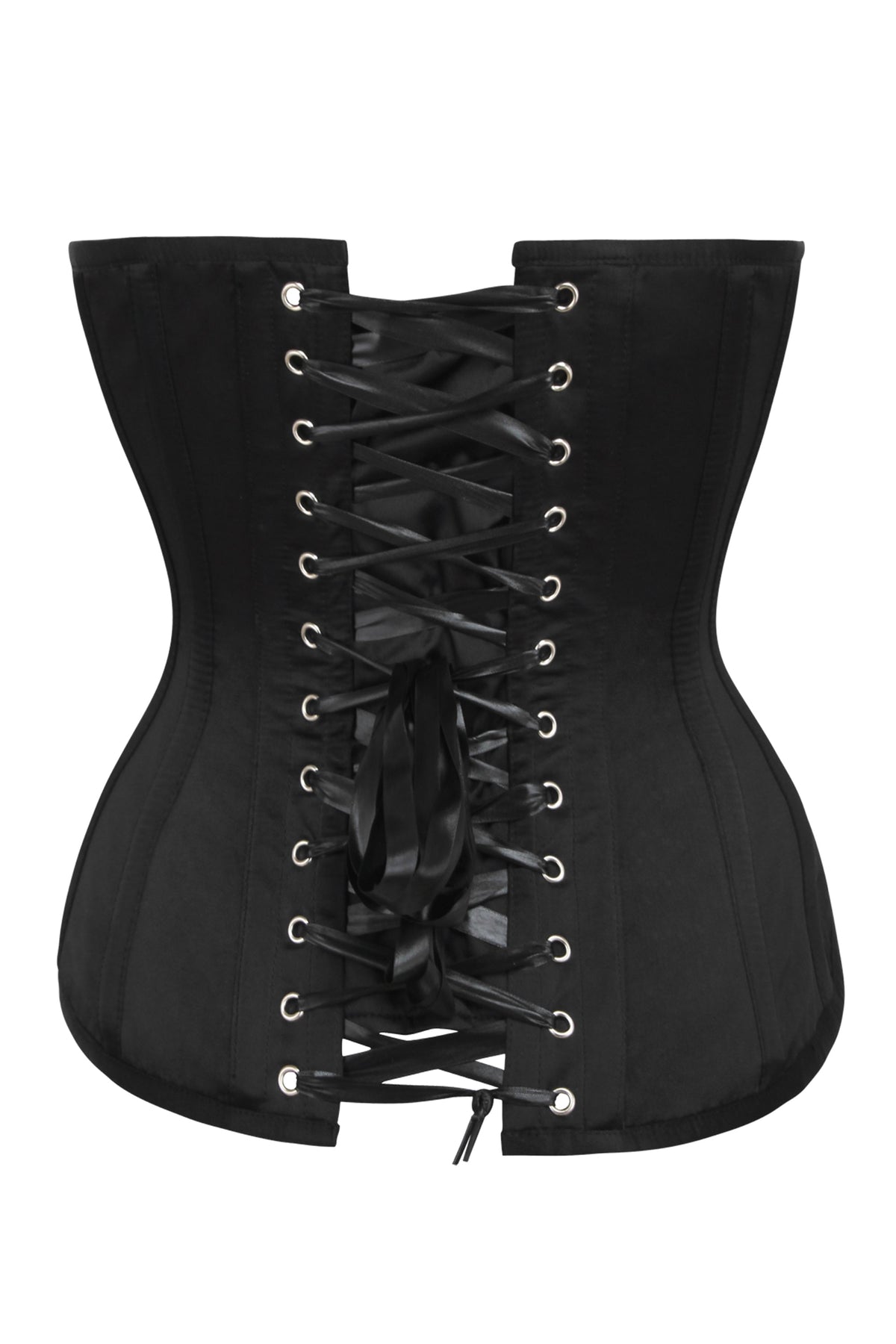Pink And Black Overbust Lingerie Corset