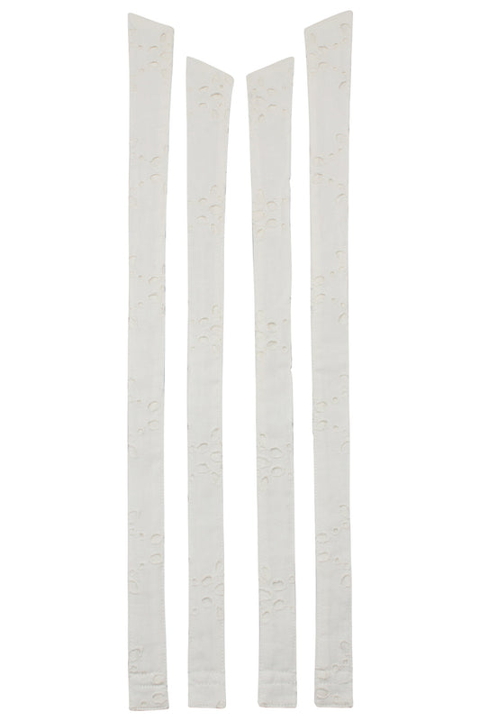 Dahlia Shoulder Strap White Broderie Anglaise Cotton