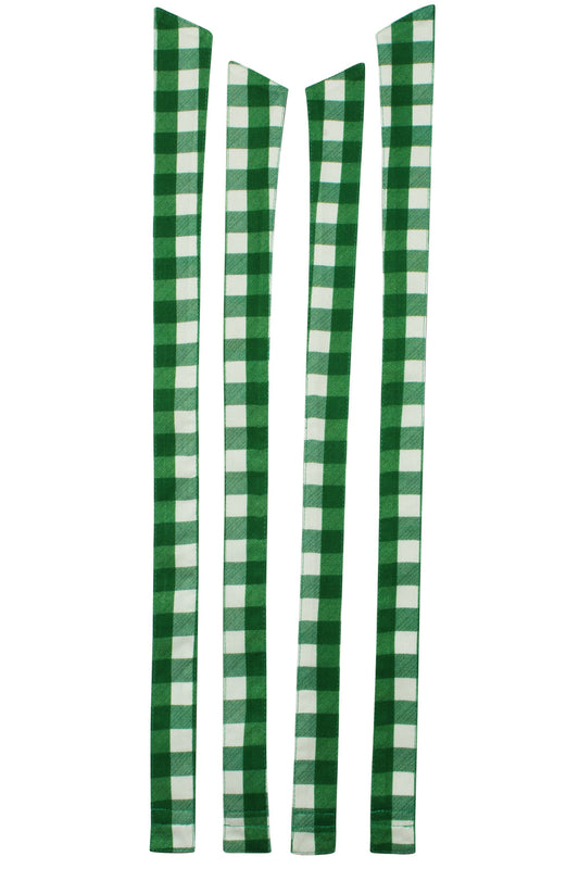 Dahlia Shoulder Strap Gingham Green Viscose