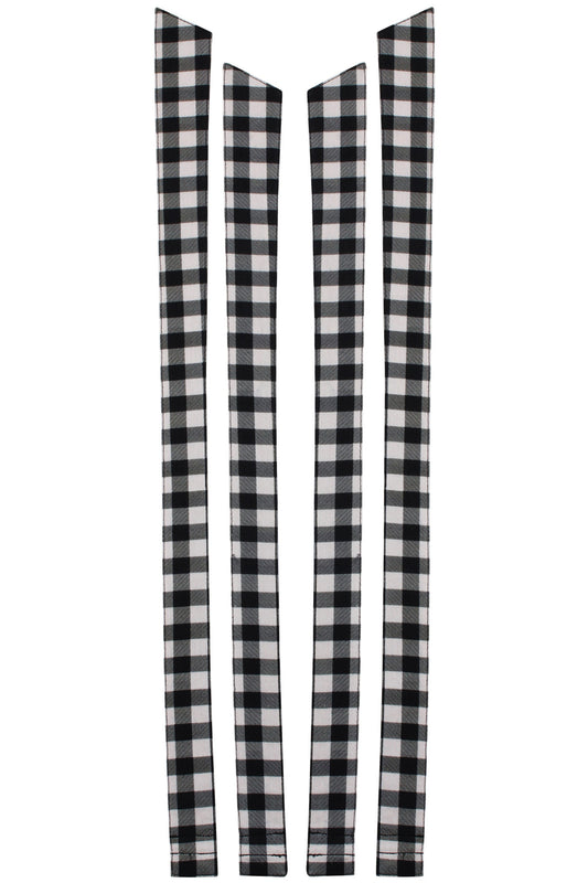 Dahlia Shoulder Strap Black Gingham Cotton