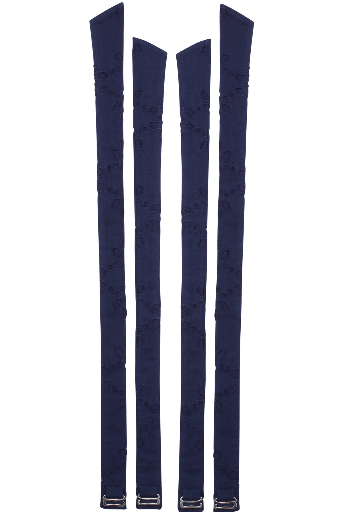 Dahlia Shoulder Strap Summer Navy Broderie Anglaise Cotton