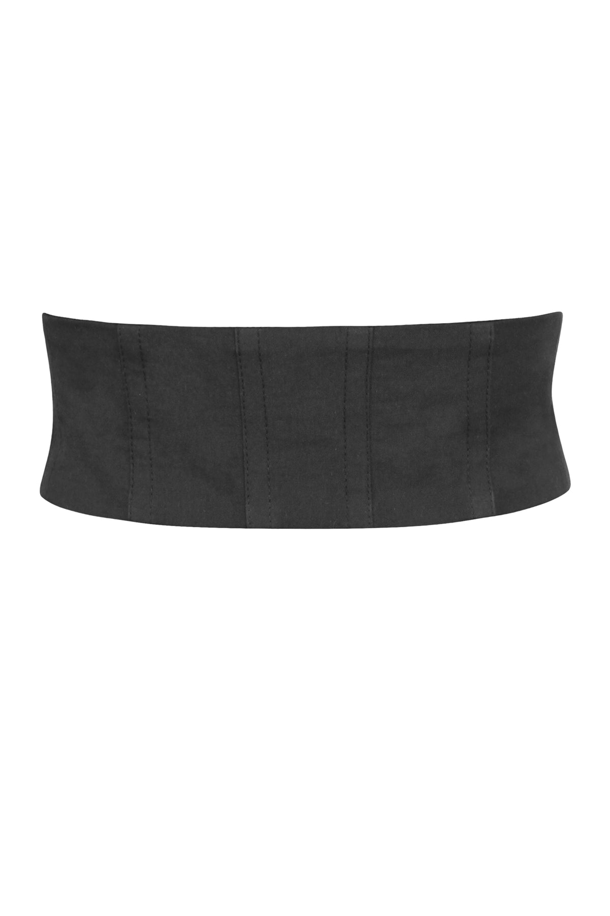Violet Black Cotton Corset Style Belt