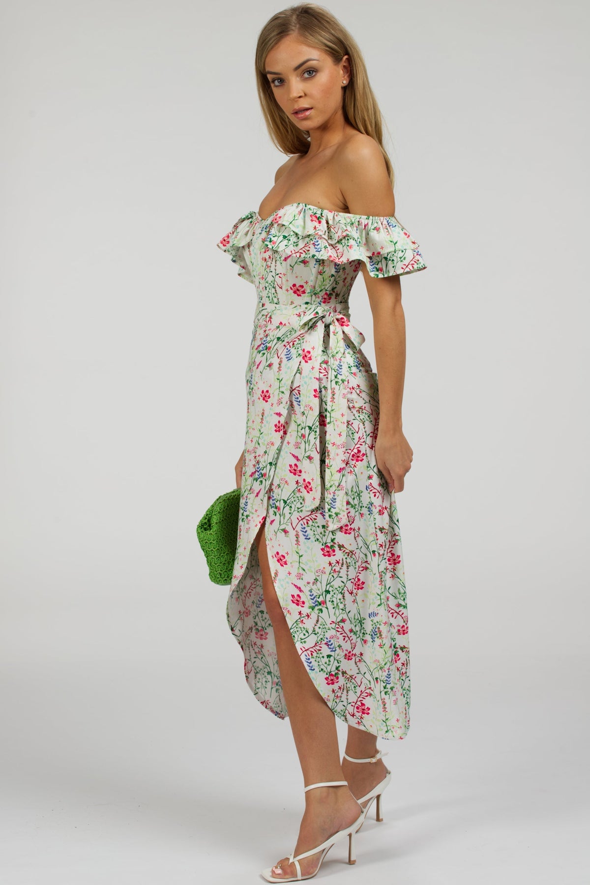 Rosa Meadow Viscose Midi Wrap Skirt