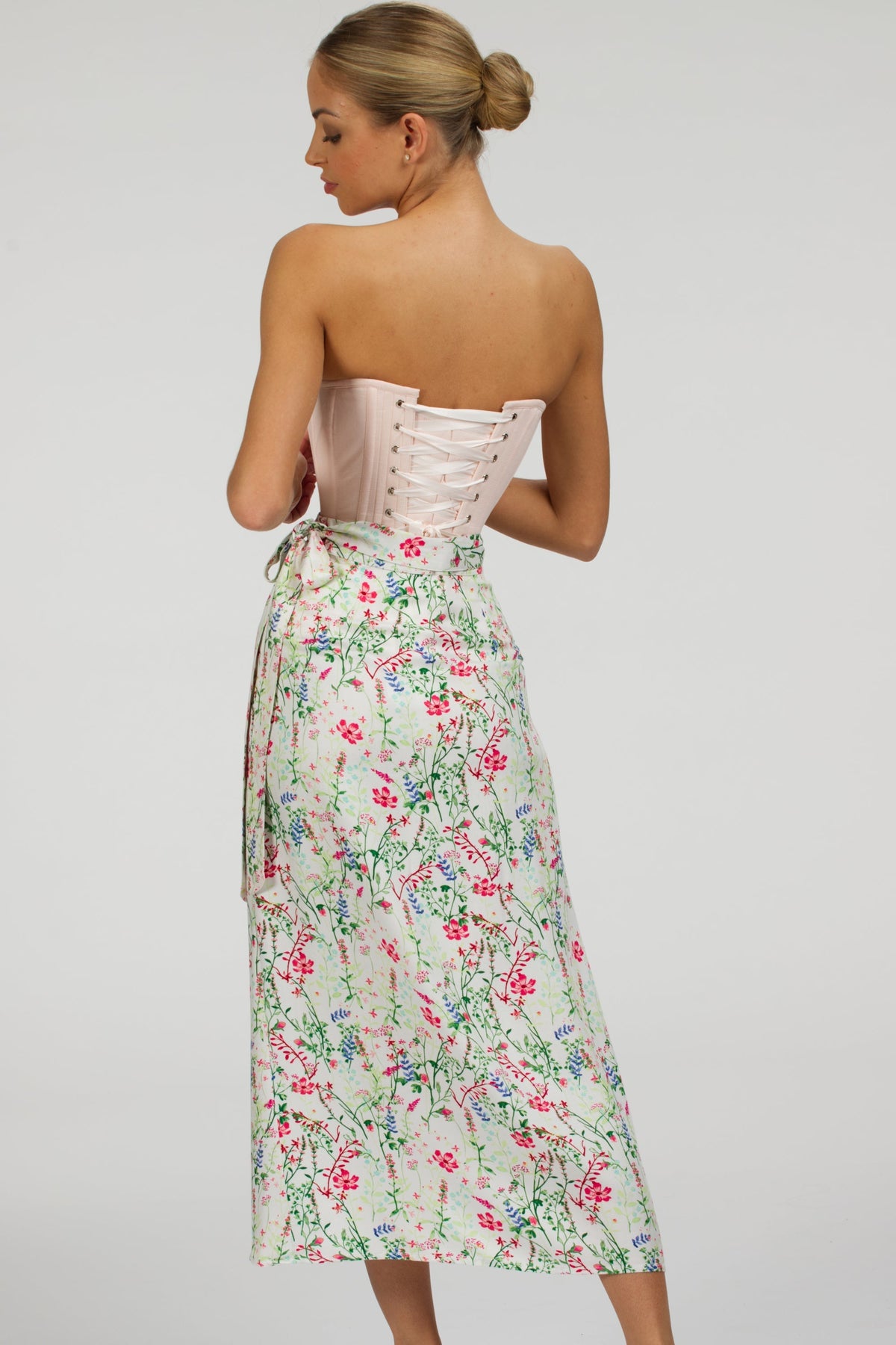 Rosa Meadow Viscose Midi Wrap Skirt