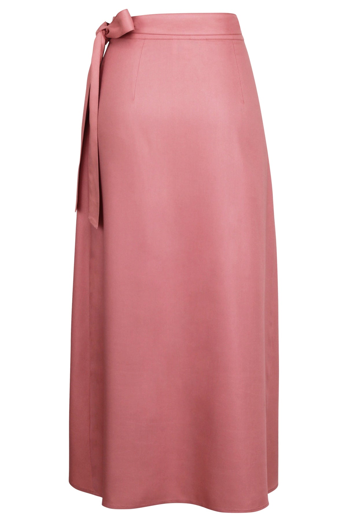 Rosa Dusk Rose Viscose Midi Wrap Skirt