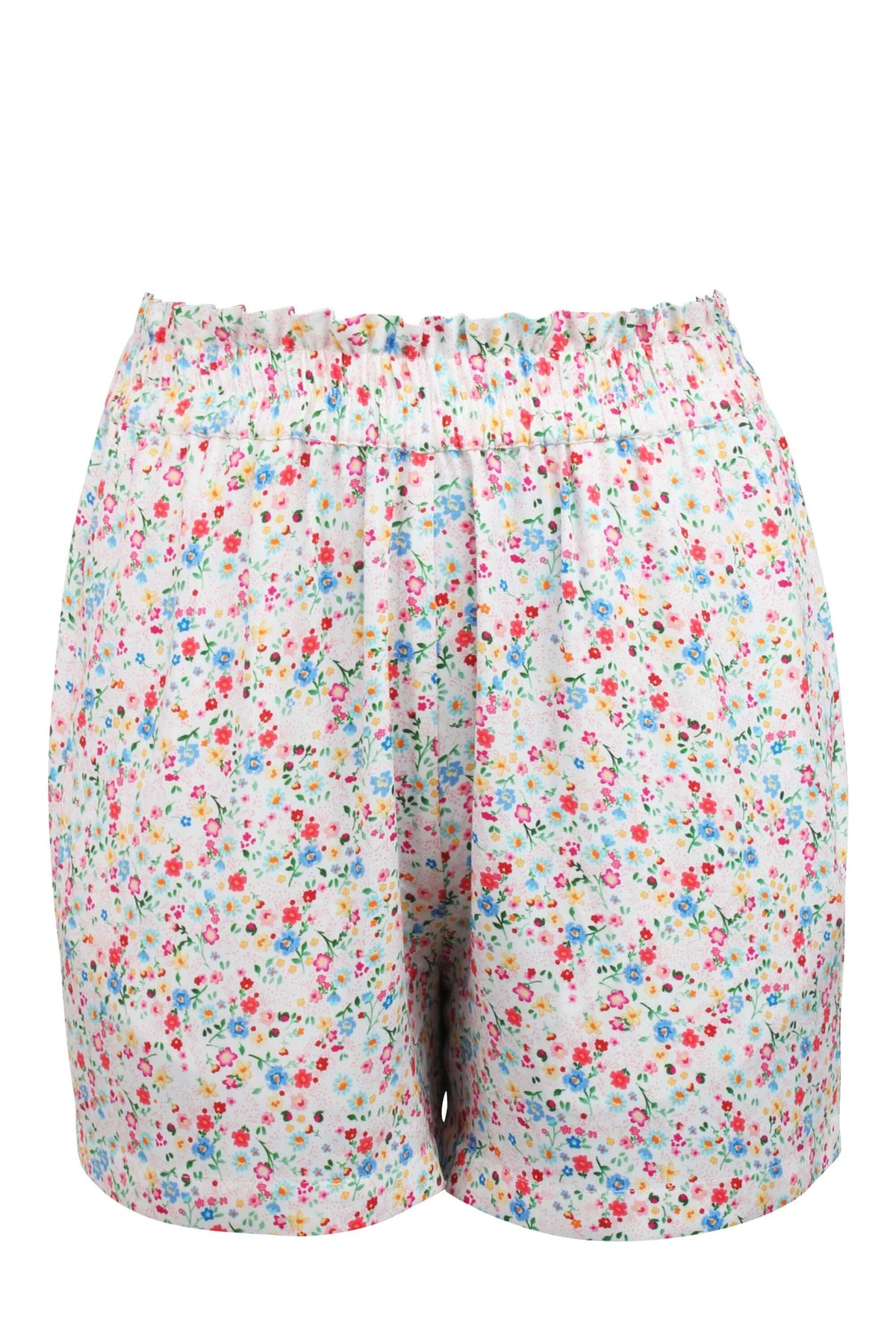 Calla Ditsy Viscose Elasticated Paperbag Shorts