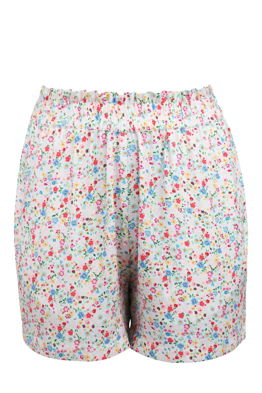 Calla Ditsy Viscose Elasticated Paperbag Shorts