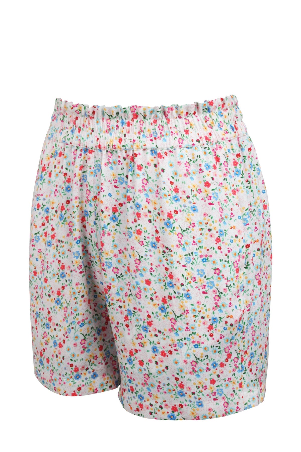 Calla Ditsy Viscose Elasticated Paperbag Shorts