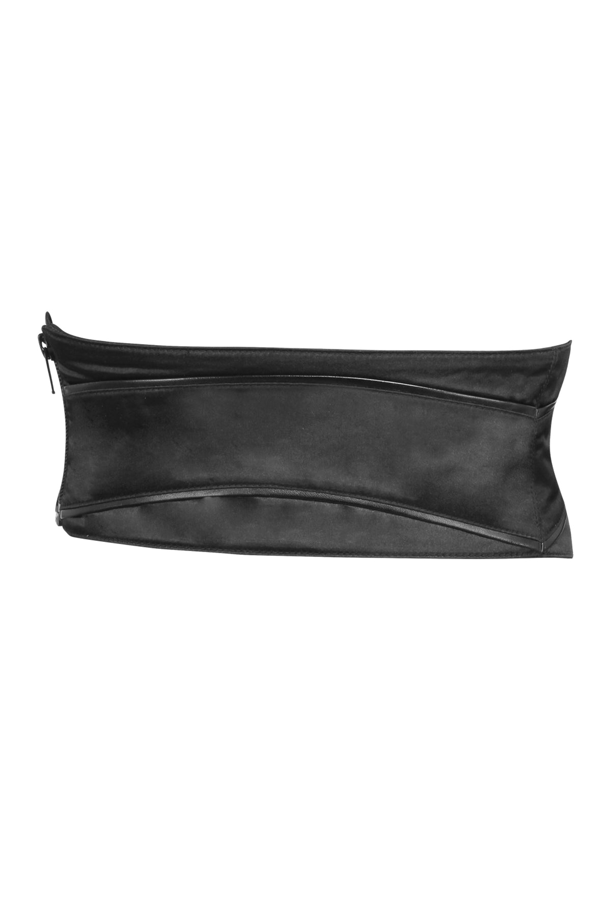 Corset Inspired Front Tie Belt With Side Zip