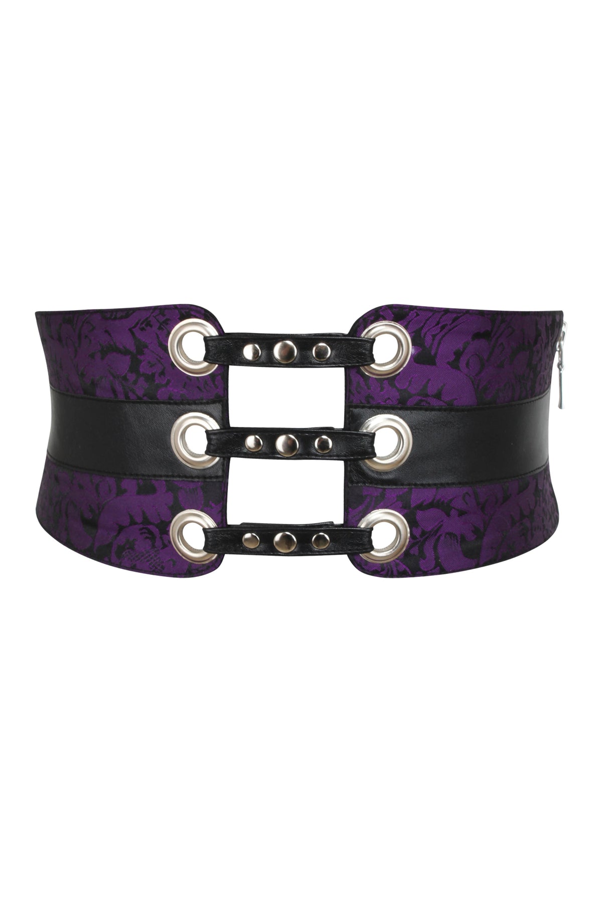 Purple Brocade Corset Inspired Belt