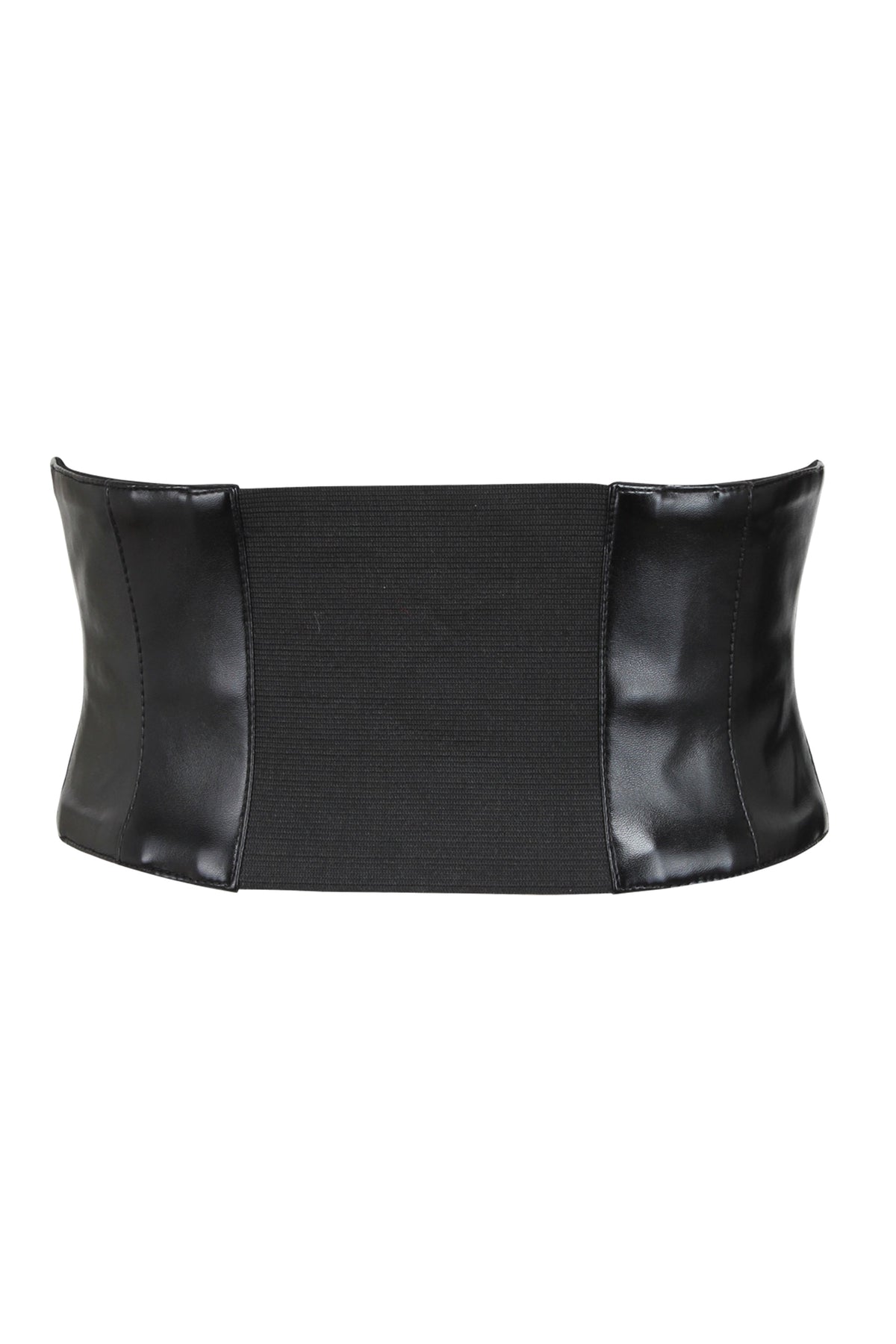 PVC Corset Belt With Corset Lacing Details