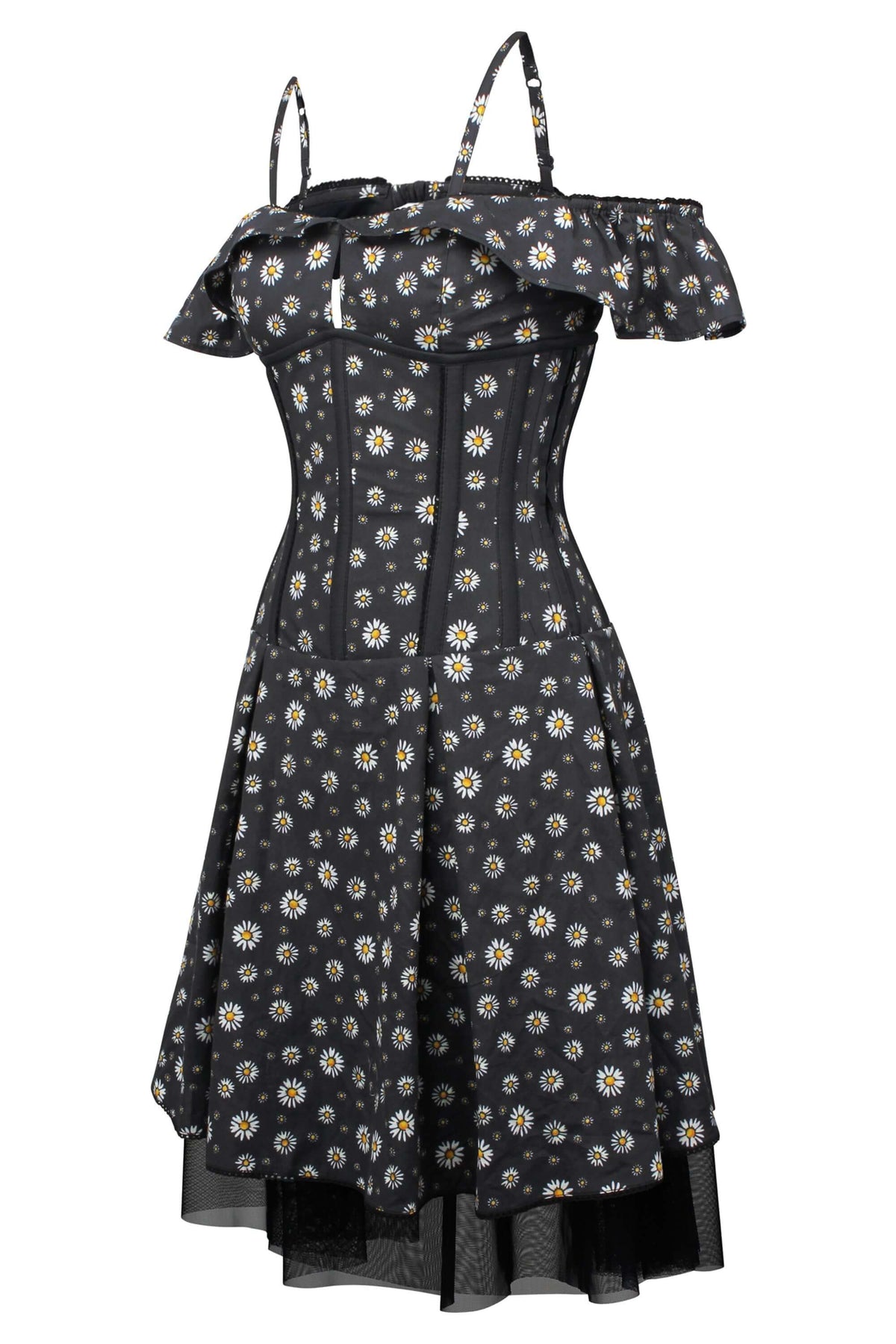 Bardot Americana Daisy Print Corset Dress