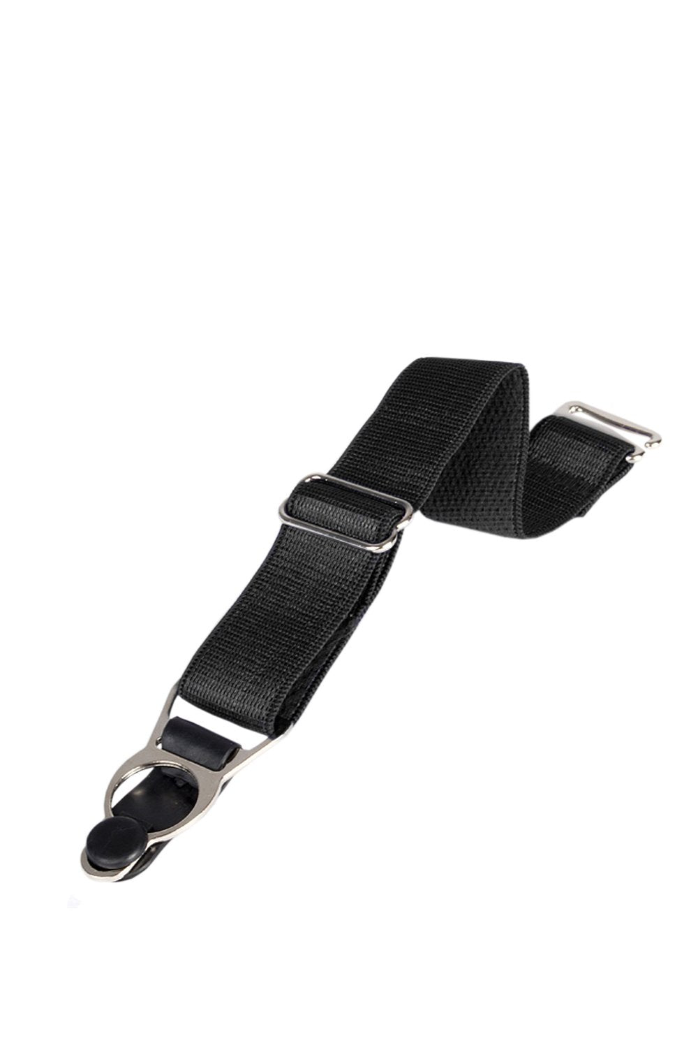 6 X Steel Suspender Clips In Black