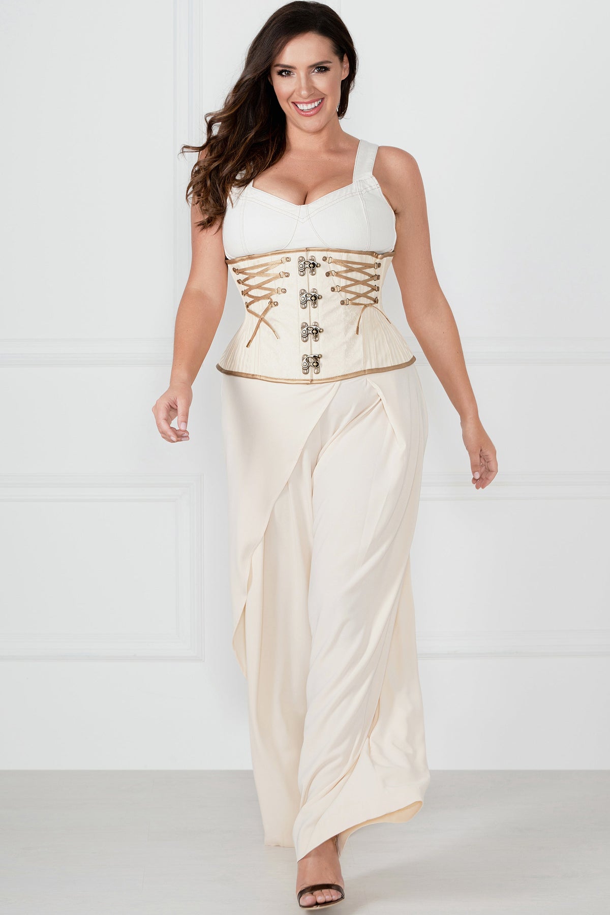 Ivory Underbust With Gold Detailing