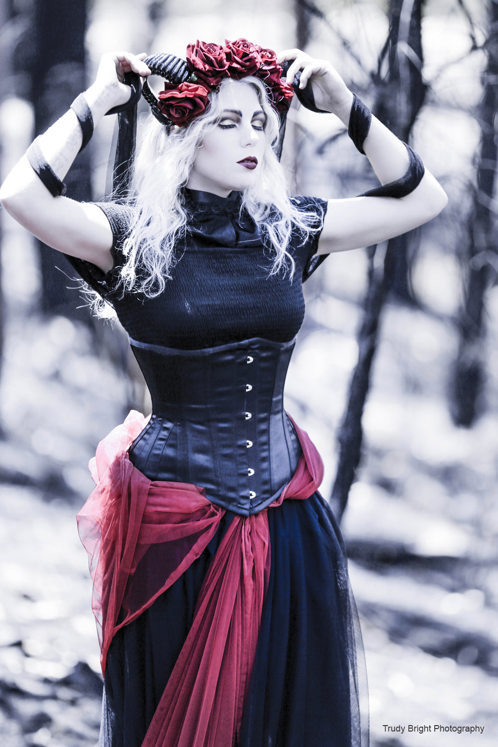Long Line Expert Waist Training Underbust Corset Black
