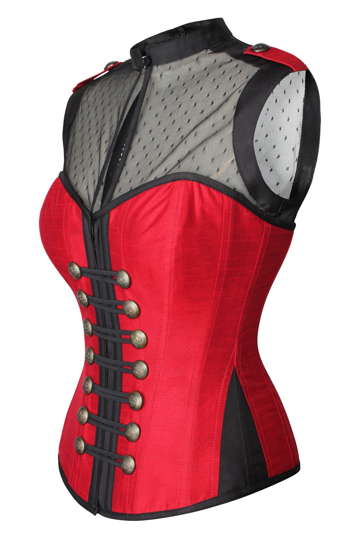 Military Inspired Corset Tunic Top