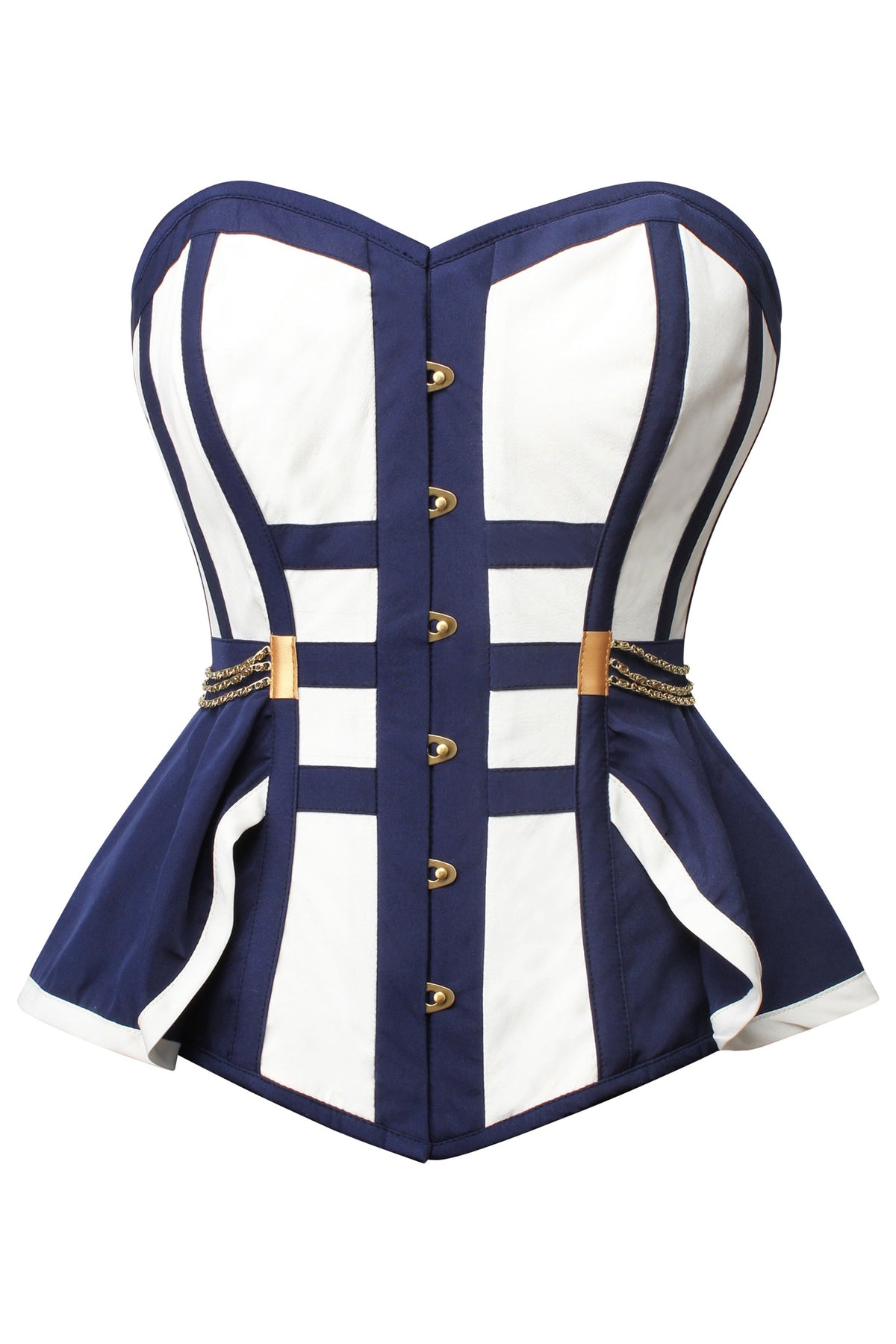 Naval Inspired Overbust Corset