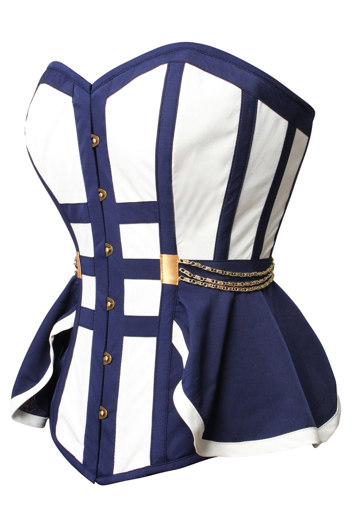 Naval Inspired Overbust Corset
