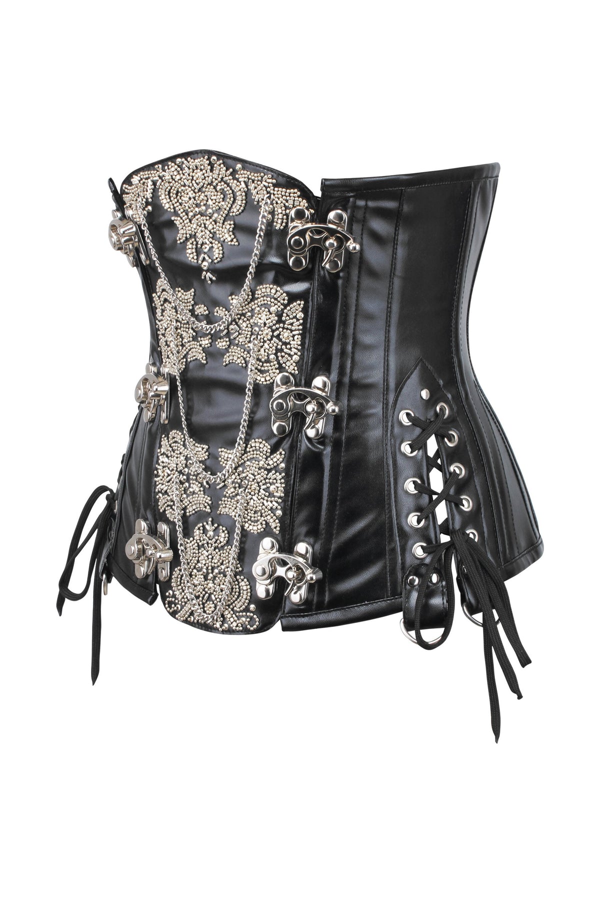 Ornate Leatherette Steampunk Underbust