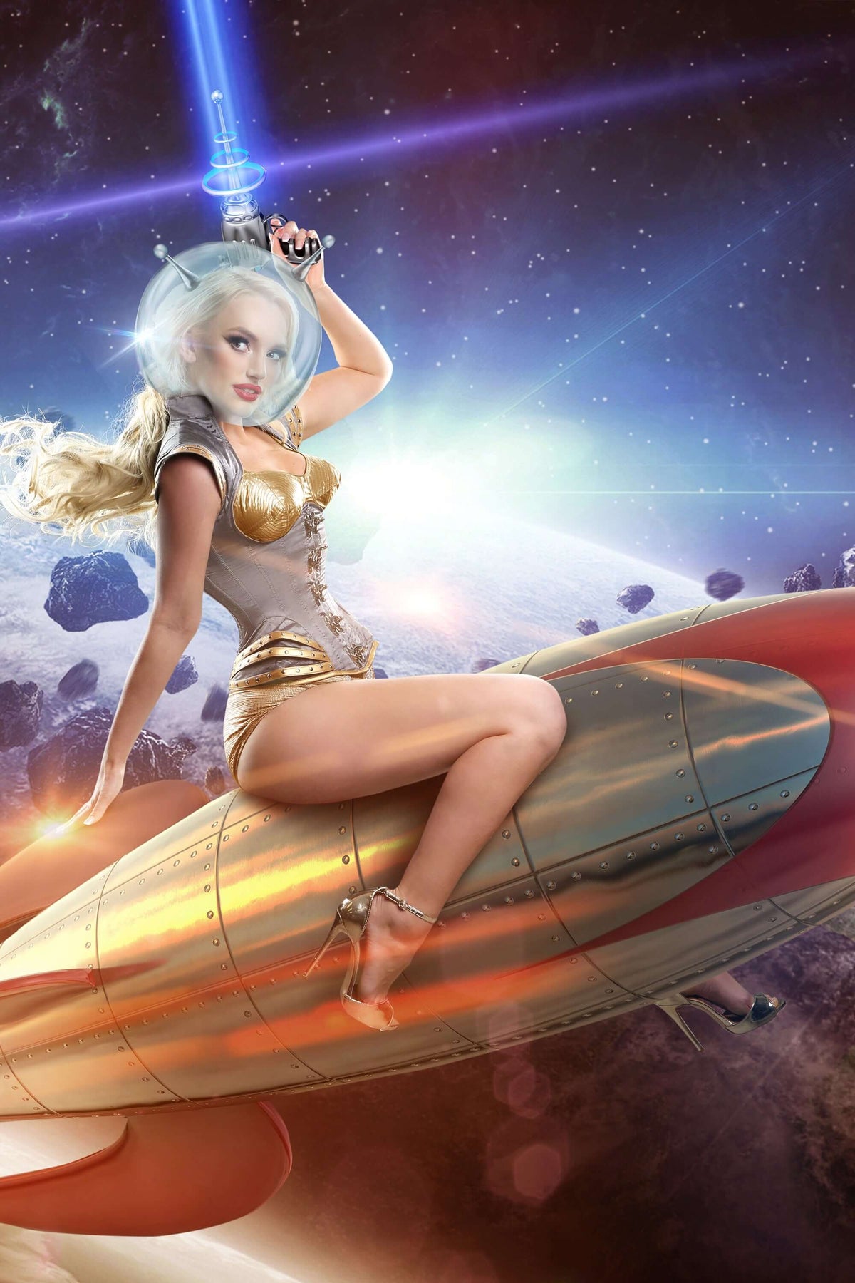 50's Space Captain Steampunk Underbust