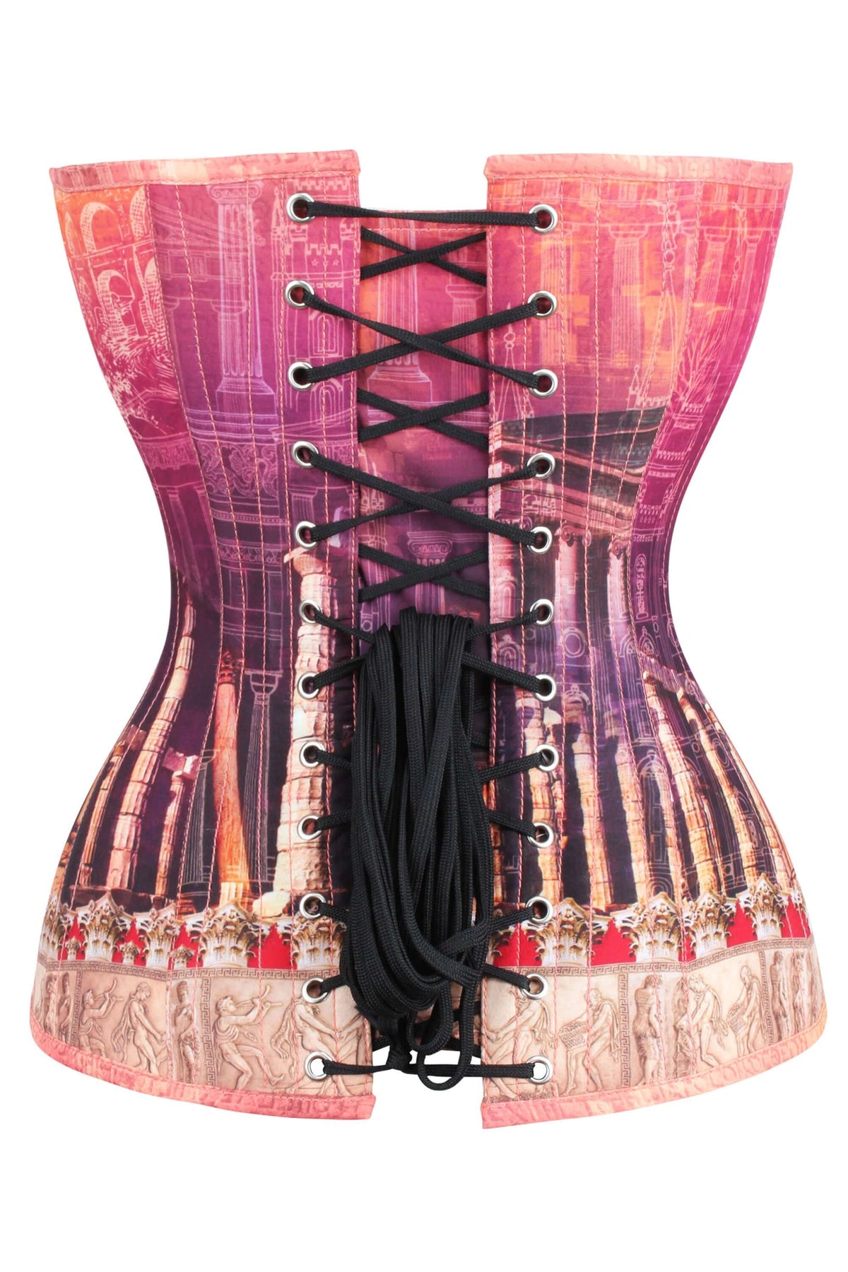 ARCHITECTURAL PRINT WAIST TAMING CORSET