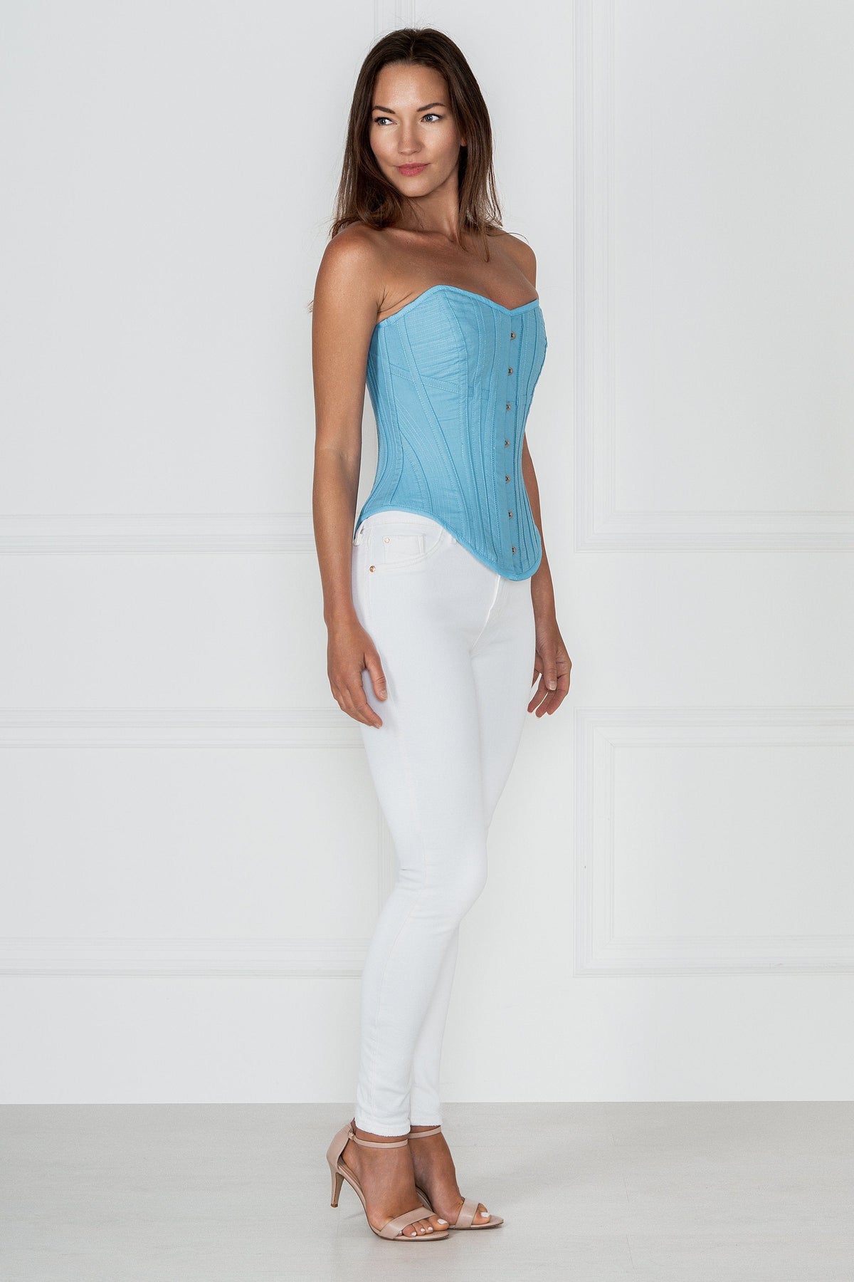 Historically Inspired 1800-1850 Cotton Overbust Corset