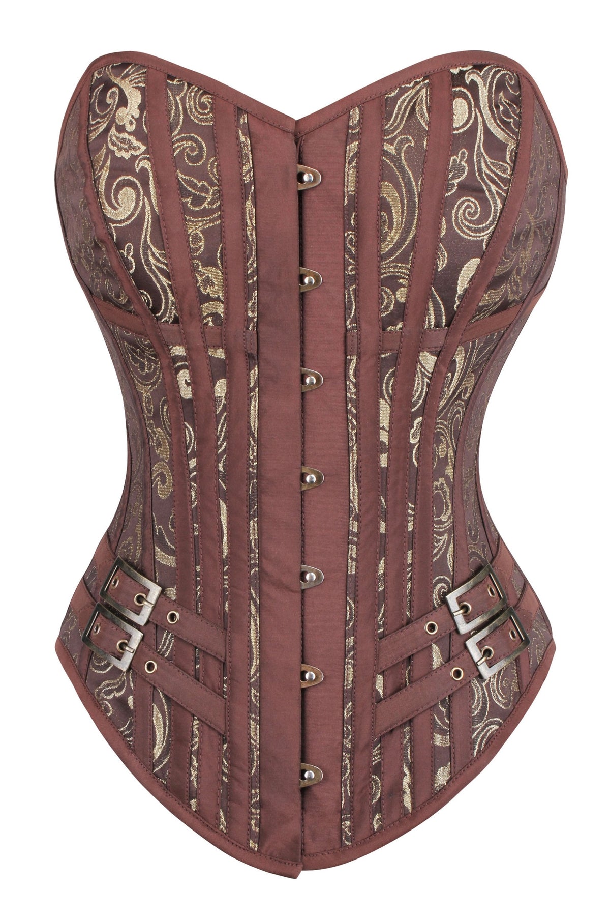 Steampunk LARP Overbust Corset With Buckles