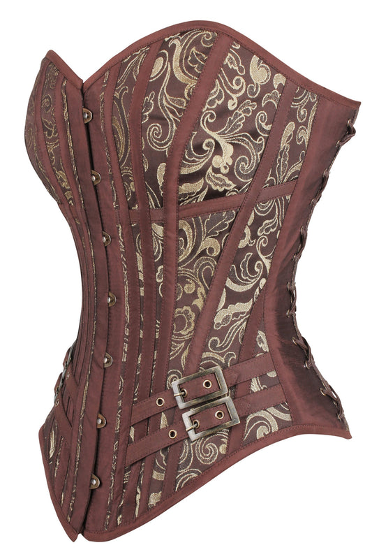 Steampunk LARP Overbust Corset With Buckles