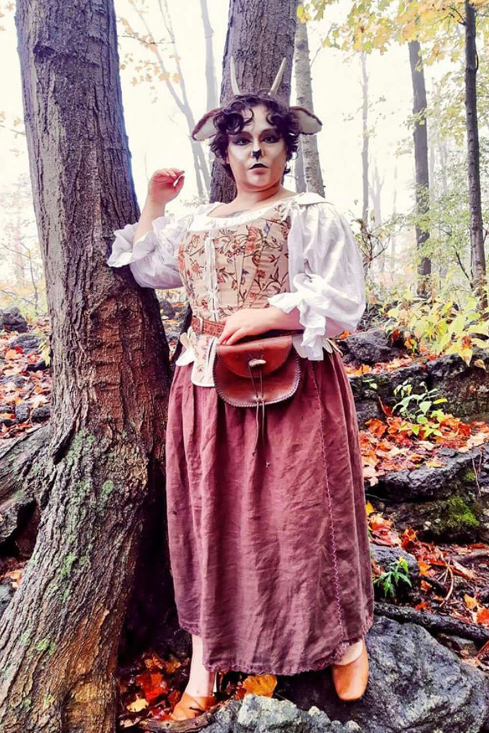 Brocade Steel Boned Historically Inspired Corset